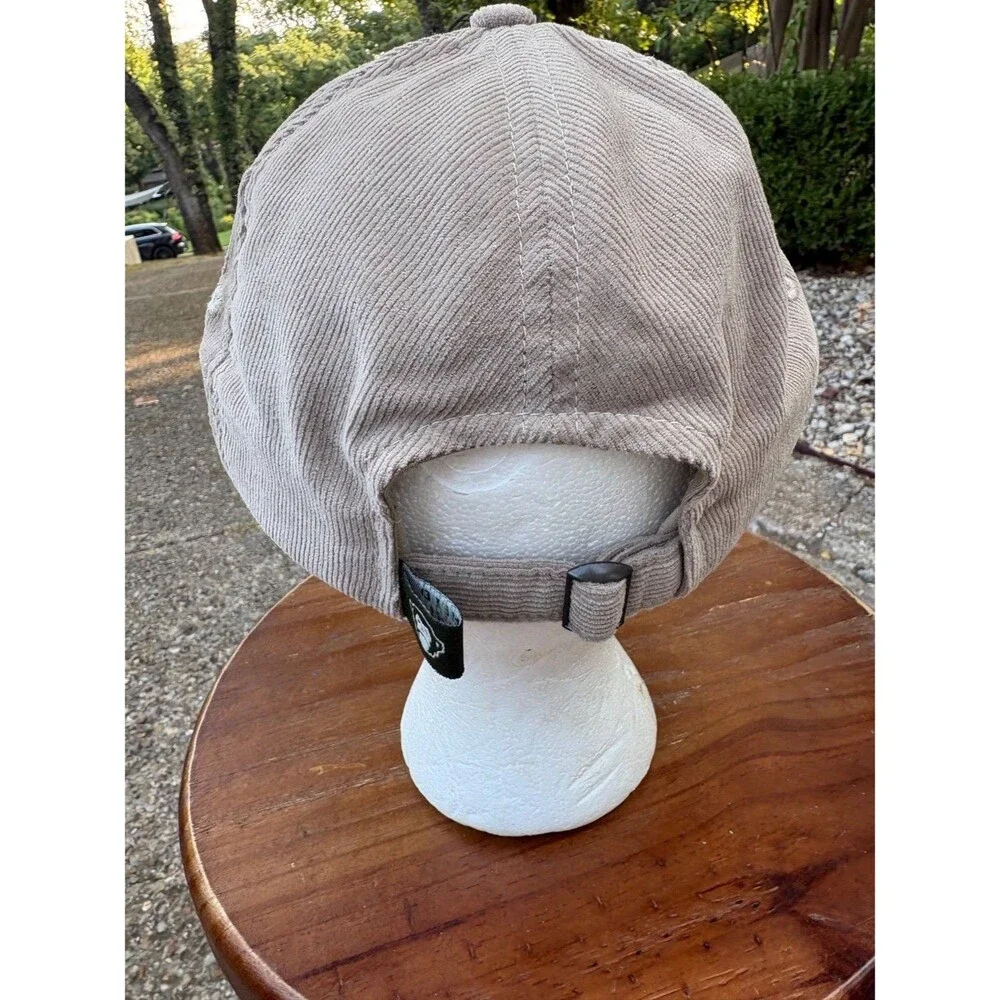 Howler Bros Pineapple Badge Wale Cord Beige Strapback Hat Adjustable NWT